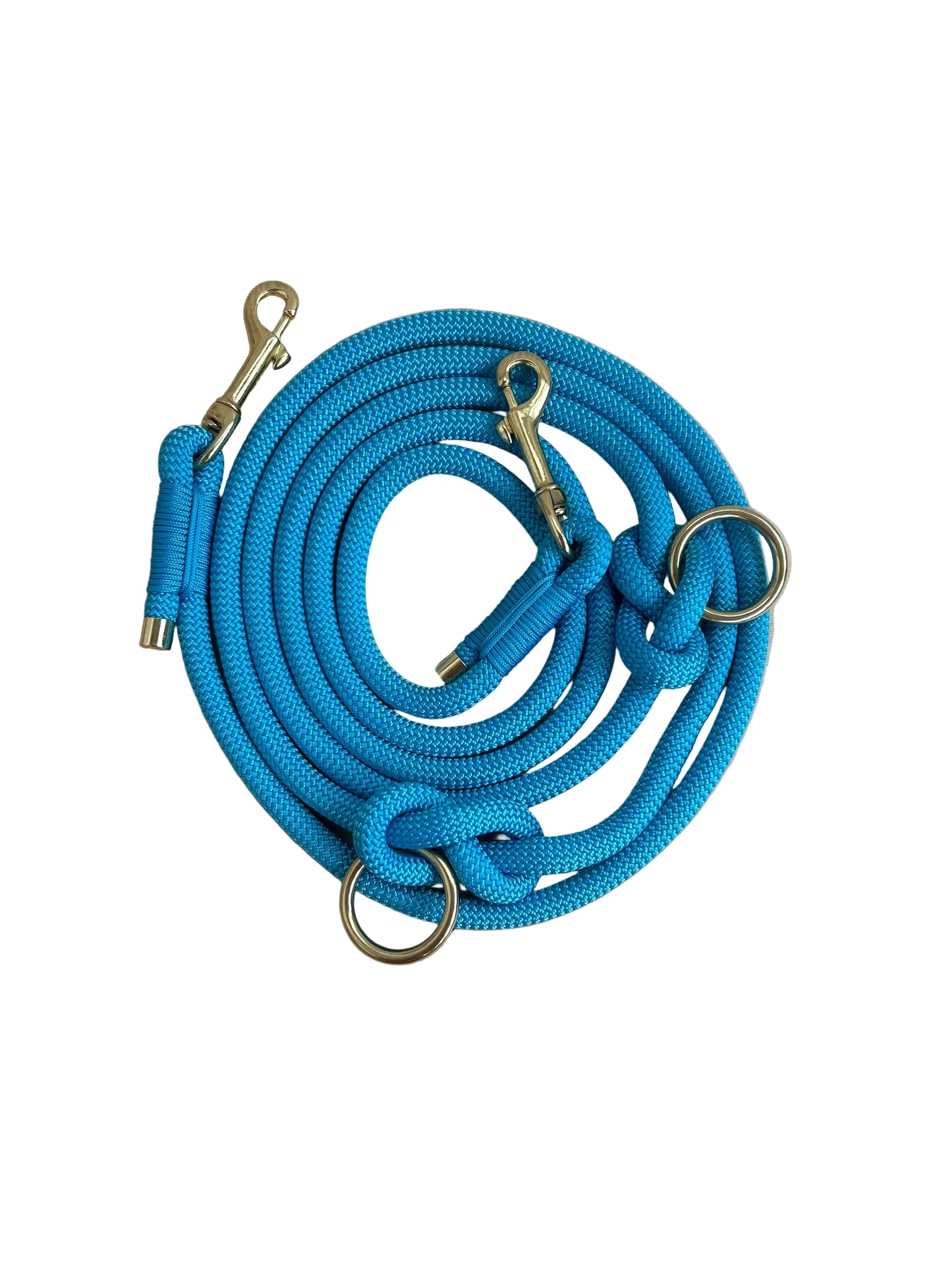 Handgemaakte handsfree leash - Dark cyan