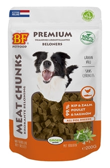 BF Petfood Meat Chunks Kip & Zalm 200 gr