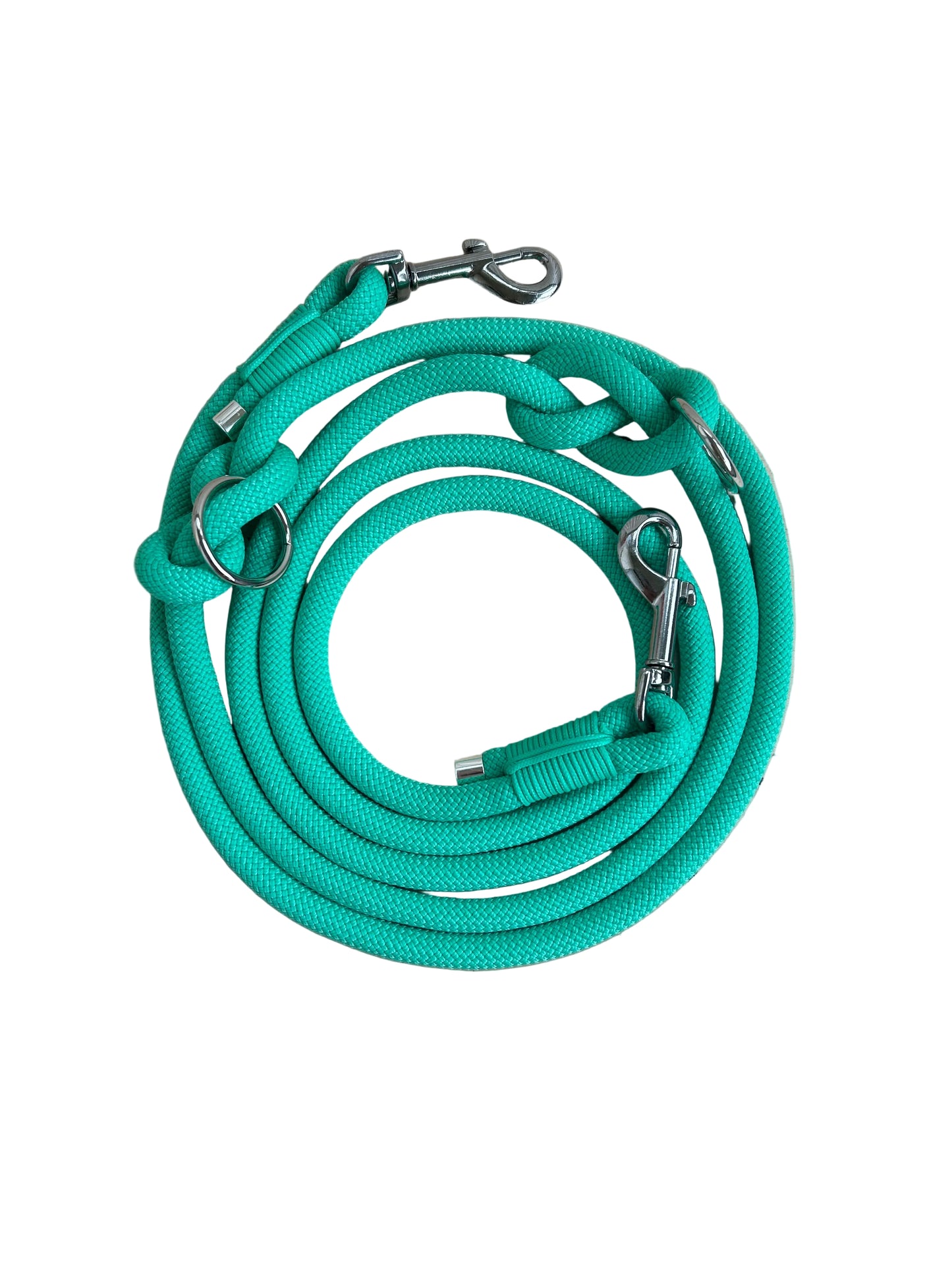 Handgemaakte handsfree leash - Fresh mint